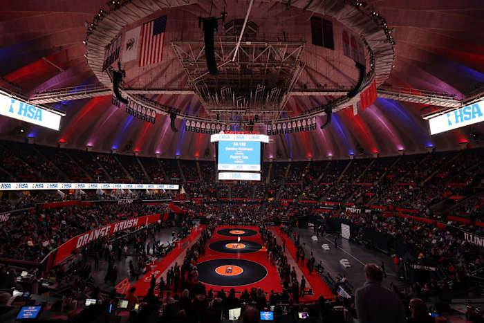 Illinois state wrestling championships February 18 2023 Nate Latsch 15458
